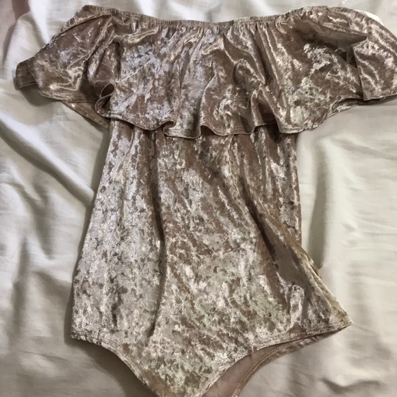 Crushed Velvet Body Suit - Picture 1 of 1